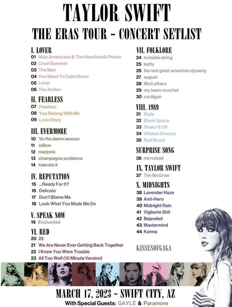 taylor swift setlist detroit 2023|Taylor Swift Concert Setlists 